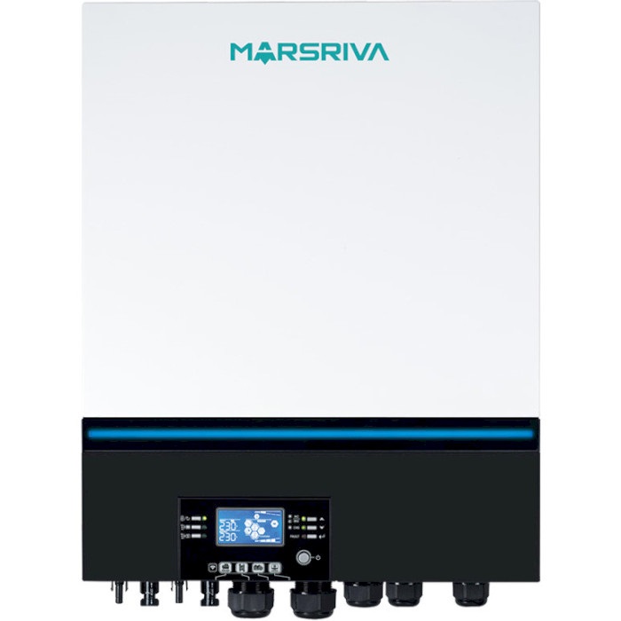 Сонячний інвертор Marsriva MR-SPF8000M TWIN (Version 1), White/Black, 8 кВт, однофазний, MPPT