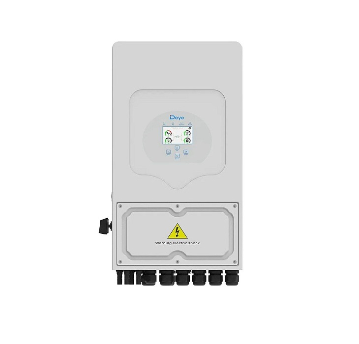 Гібридний мережевий інвертор Deye SUN-8K-SG05LP1-EU-AM2-P White, 8 кВт