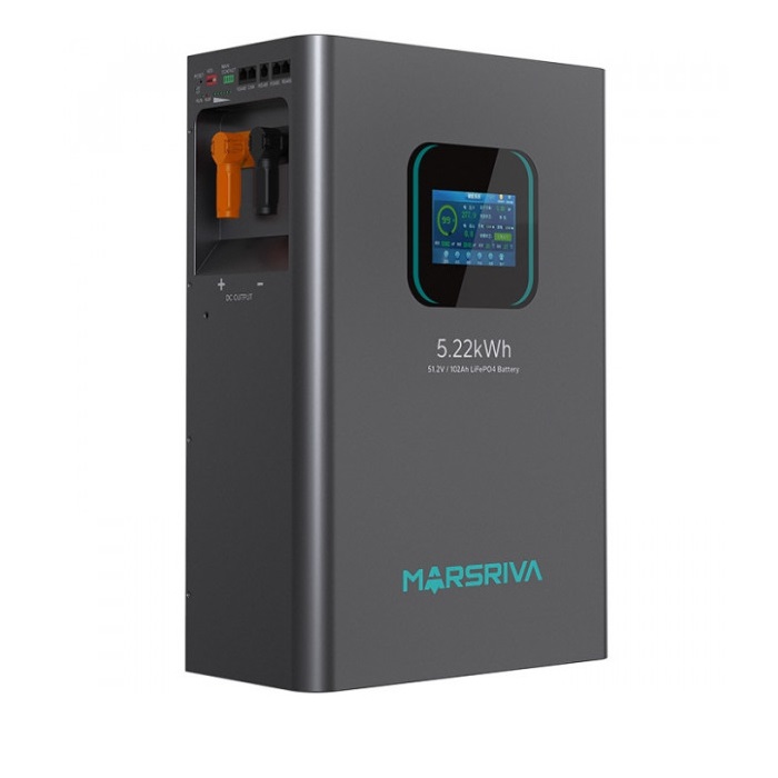 Акумуляторна батарея Marsriva MR-LFP48-100-WMD, 51.2V, 5.22 кВт·год, 102 А·год, LiFePO4