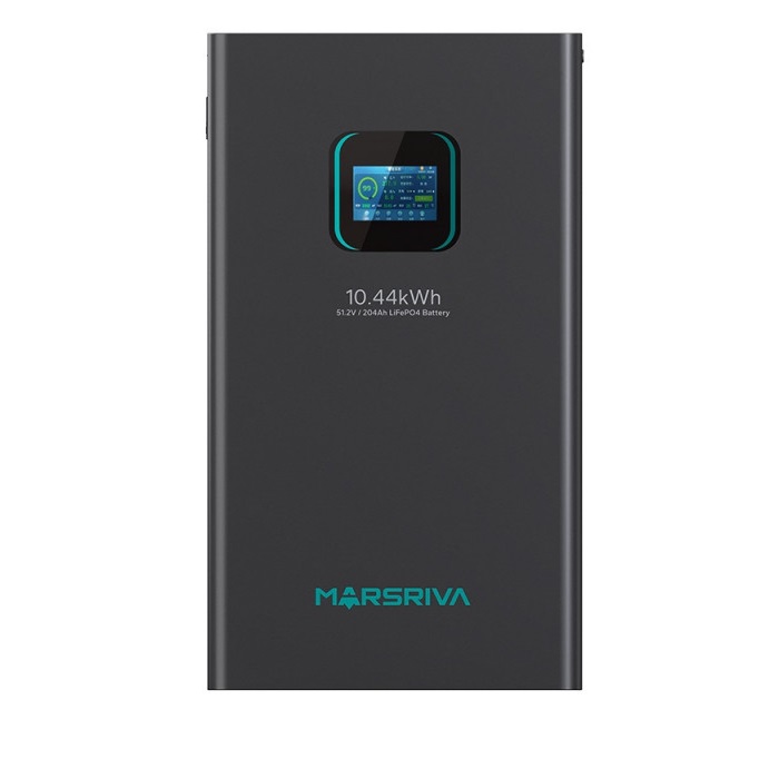 Акумуляторна батарея Marsriva Black MR-LFP48-200-WMD, 51.2V, 10.44 кВт·год, 204 А·год, LiFePO4