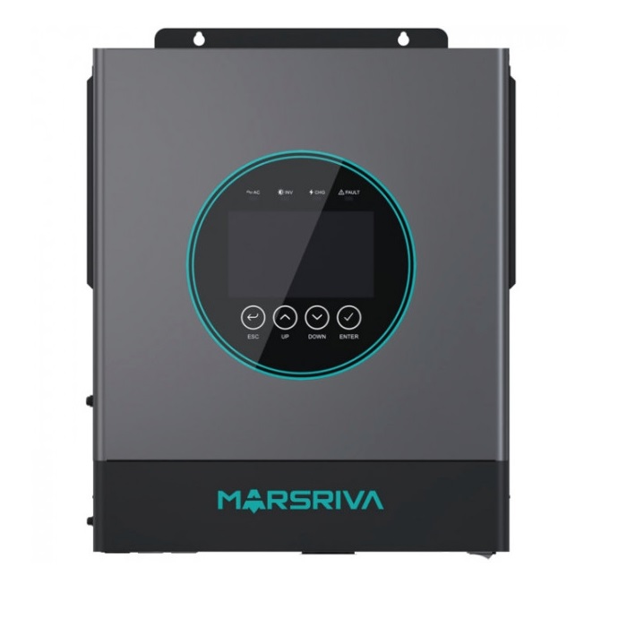 Гібридний інвертор Marsriva MR-SPF6.5K-LP1-TL20E, Black, 6.5 кВт, однофазний, 1 MPPT, 48V